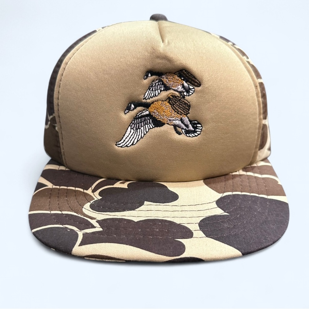Vintage Winchester Hat Cap SnapBack 80’s Camo Hunting Goose Embroidery